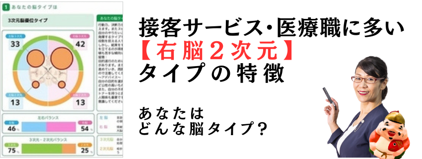 接客サービス・医療従事者に多い【右脳２次元】タイプの特徴｜advanswordsupport